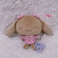 thumbnail image 4 of Sanrio Figure Mocha Dog Hoodie Plush Toys Kawaii Stuffed Animals Cute Keychains Ball Chain Keyring Fluffy Doll Toy Kid Girl Gift, 4 of 11