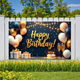 thumbnail image 7 of Decorative Theme Birthday Banner Balloon Design Celebration Happy Birthday Banner for Party Decoration Indoor Event Holiday Backdrop, 7 of 7