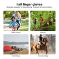 thumbnail image 3 of BRIGHTFUFU 1 Par Niños Deportes Medio dedo Guantes de escalada de montaña Guantes de ciclismo para niños Ejército Verde al aire libre, 3 of 8