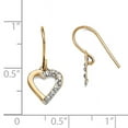 thumbnail image 3 of 14k Diamond Fascination Heart Earrings, 3 of 3