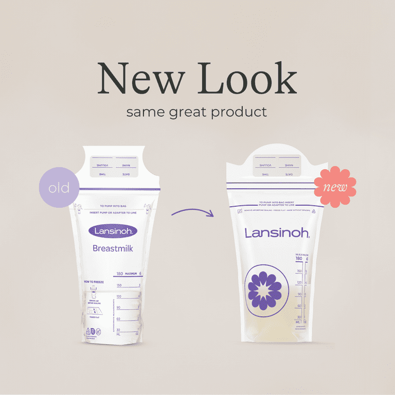 Lansinoh Breastmilk Storage Bags, 100 Count, Fast Freeze Thaw,