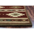 thumbnail image 3 of Alora Decor Ryder 5' x 8' Tribal Burgundy/Tan/Khaki/Sage Hand-Tufted Area Rug, 3 of 5