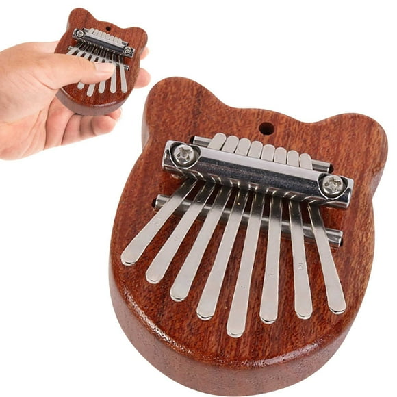 Solid Wood 8-tone Mini Thumb Piano Musical Instrument Wooden 8-tone Finger Piano