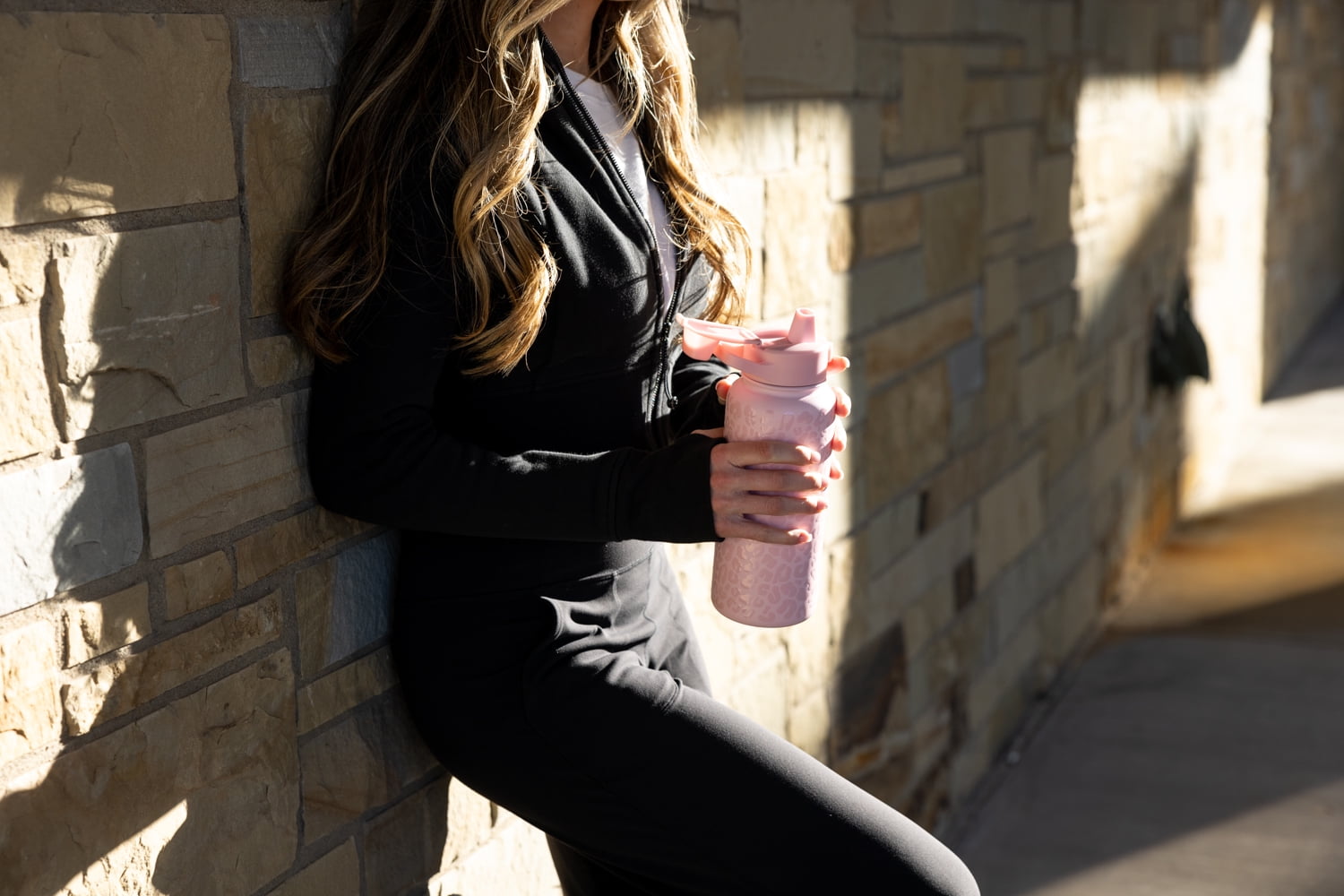 Simple Modern 32 fl oz Stainless Steel Summit Water Bottle with Silicone Straw Lid|Blush Leopard