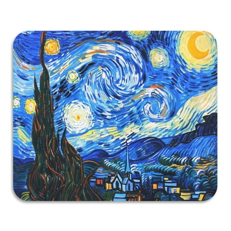 

ALAZA Dish Drying Mat for Kitchen Oil Paint Starry Night Pattern Counter Absorbent Draining Pad 19.7 x15.7