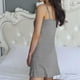 thumbnail image 4 of Pijama corto con tirantes para mujer, con almohadilla para el pecho, fino, sin mangas, modal, 4 of 6