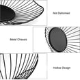 thumbnail image 3 of Black fruit bowl, metal wire fruit basket for storing fruits and vegetables, minimalist fruit holder for the kitchen counter, 3 of 5