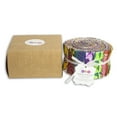 thumbnail image 3 of Soimoi 40Pcs African Floral Print Precut Fabrics Strips Roll Up 2.5x42inches Cotton Jelly Rolls for Quilting, 3 of 8