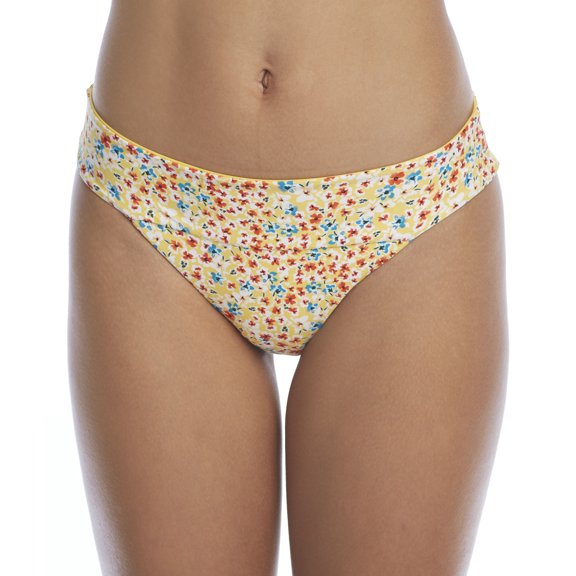 Swim Systems Womens Wildflower Meadow Reversible Banded Bikini Bottom Style-B308-WIMEA Swimsuit