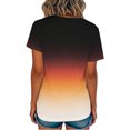 thumbnail image 4 of ZUKMRJPC Mens Workout Tops Short Sleeve Crewneck Fashion Gradient Color Summer Tops Casual Lightweight Gym Athletic T Shirts Unisex, 4 of 7