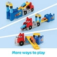 thumbnail image 5 of MEGA BLOKS Build & Race Rig Fisher-Price Toy Blocks with Sounds (16 Pieces) for Toddler, 5 of 7