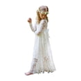 thumbnail image 1 of Long Sleeve White Lace Boho Rustic Flower Girl Dresses Ivory 2, 1 of 1