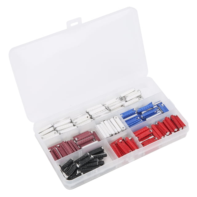 Kit de fusibles para automóvil con forma de torpedo de 200 piezas, 5 amperios, 8 amperios, 16 amperios, 25 amperios y 40 amperios para automóviles de Europa del Este