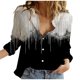 thumbnail image 2 of Cárdigan de mujer de algodón estampado de manga larga sin mangas blusas de carrera cárdigan tops abrigo de mujer, 2 of 6