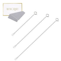 Alexcraft Necklace Extenders, 14k Gold Plated Chain Extenders for Necklaces, Gold Necklaces Bracelet Anklet Extender for Women Jewelry Making, 3 Piece Set, 2", 3", 4"