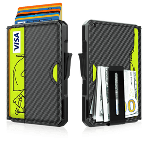 VGUCKI Compact Pop-Up Wallet, RFID Blocking Aluminum