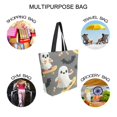 thumbnail image 7 of FORMRS Womens Canvas Tote Bag with Zipper Inner Pocket Shoulder Handbag, Cute Ghosts, 7 of 7