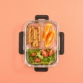 thumbnail image 3 of JoyJolt 3-Sectional Food Prep Storage Containers - Set of 5 - Black, 3 of 8