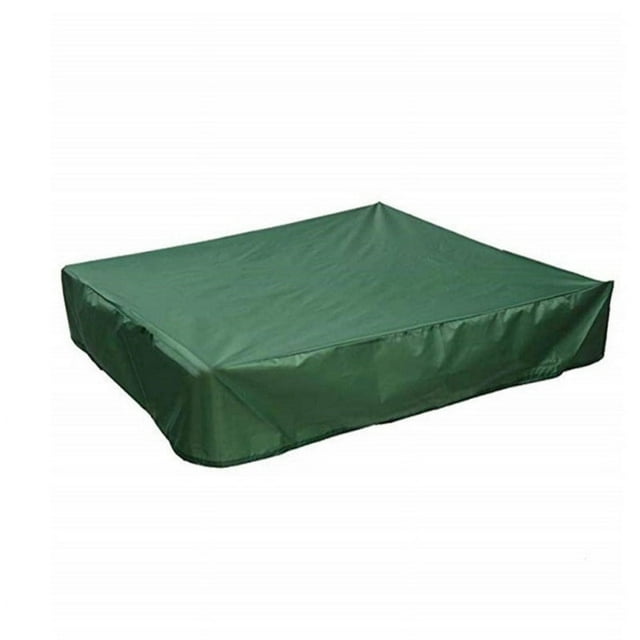 Cubierta de caja de arena, cubierta protectora cuadrada para arena y juguetes lejos del polvo y la lluvia, toldo de caja de arena con cordón, cubierta de piscina de arenero