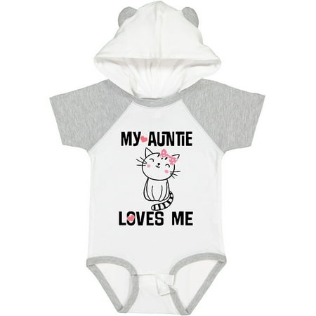 

Inktastic My Auntie Loves Me Gift Baby Girl Bodysuit