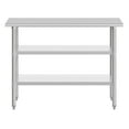 thumbnail image 5 of Flash Furniture 30x48 Portable Prep and Work Table with NSF Certified 18 Gauge Stainless Steel Top Shelf and 2 Adjustable Galvanized Steel Undershelves, 5 of 8
