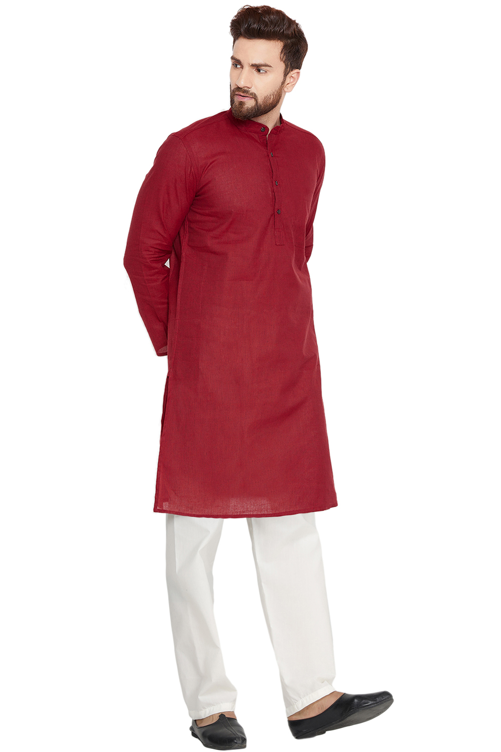 SKAVIJ Men's Kurta Pajama Set Cotton 