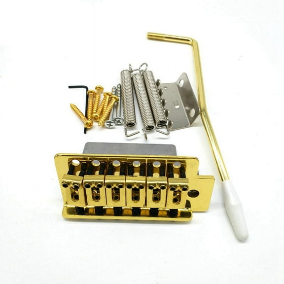 Gold Guitar Tremolo Bridge Arm Springs with Boat Jack Socket Set for Electric Guitar Parts Accessories
