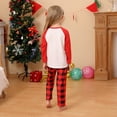 thumbnail image 4 of Popvcly Family Christmas Pajamas Matching Sets Xmas Holiday Cute Dog Cat Printed Tops & Plaid Pants Sleepwear Set Holiday PJs Loungewear, 4 of 6