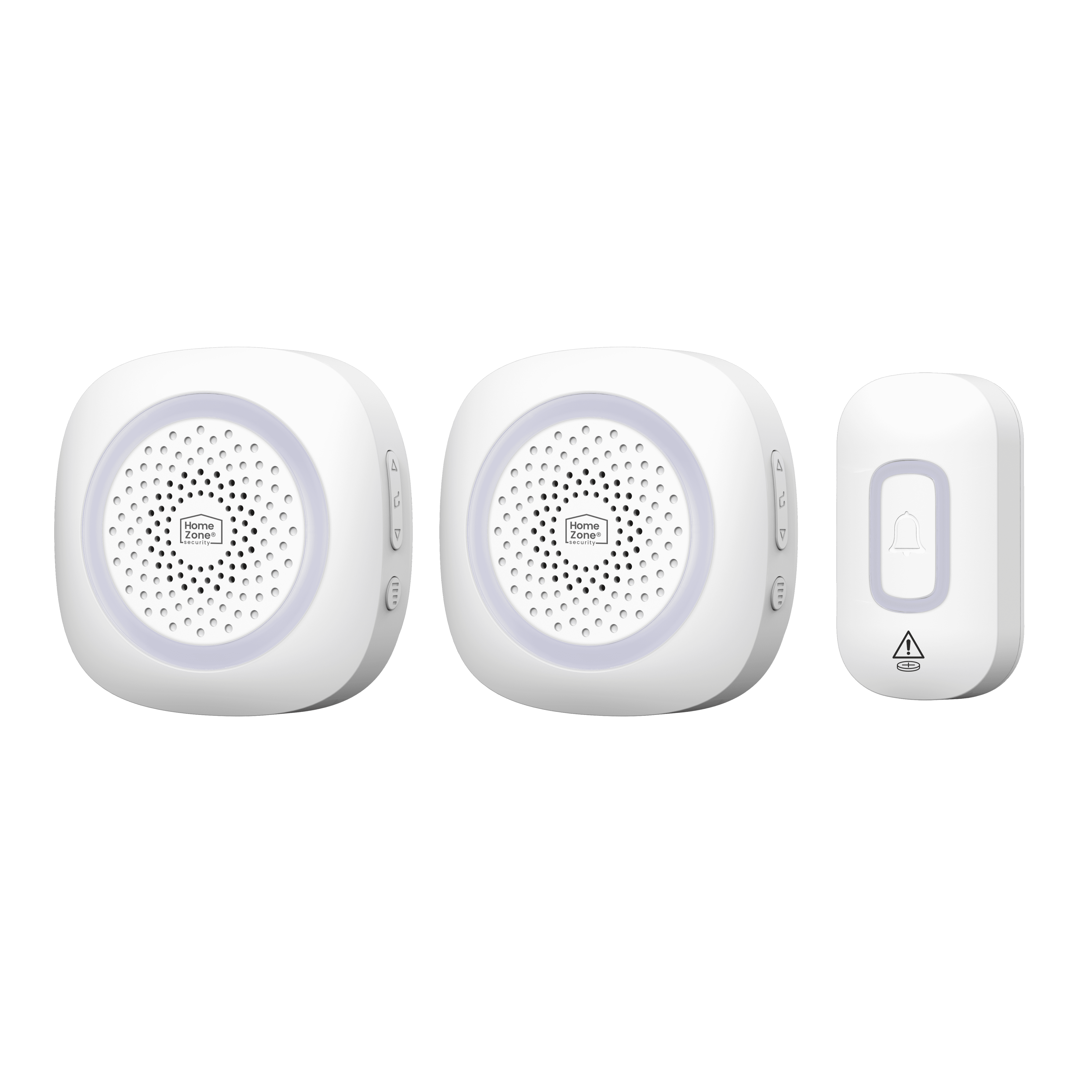HomeZone 2PK Battery Operated Wireless Doorbell, Model ES01065B, 7.68 in W, None - Smart System