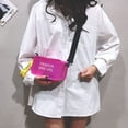 thumbnail image 5 of Women Laser Transparent Shoulder Messenger Bag Crossbody Bag PVC Jelly Small Tote Bag PINK, 5 of 8