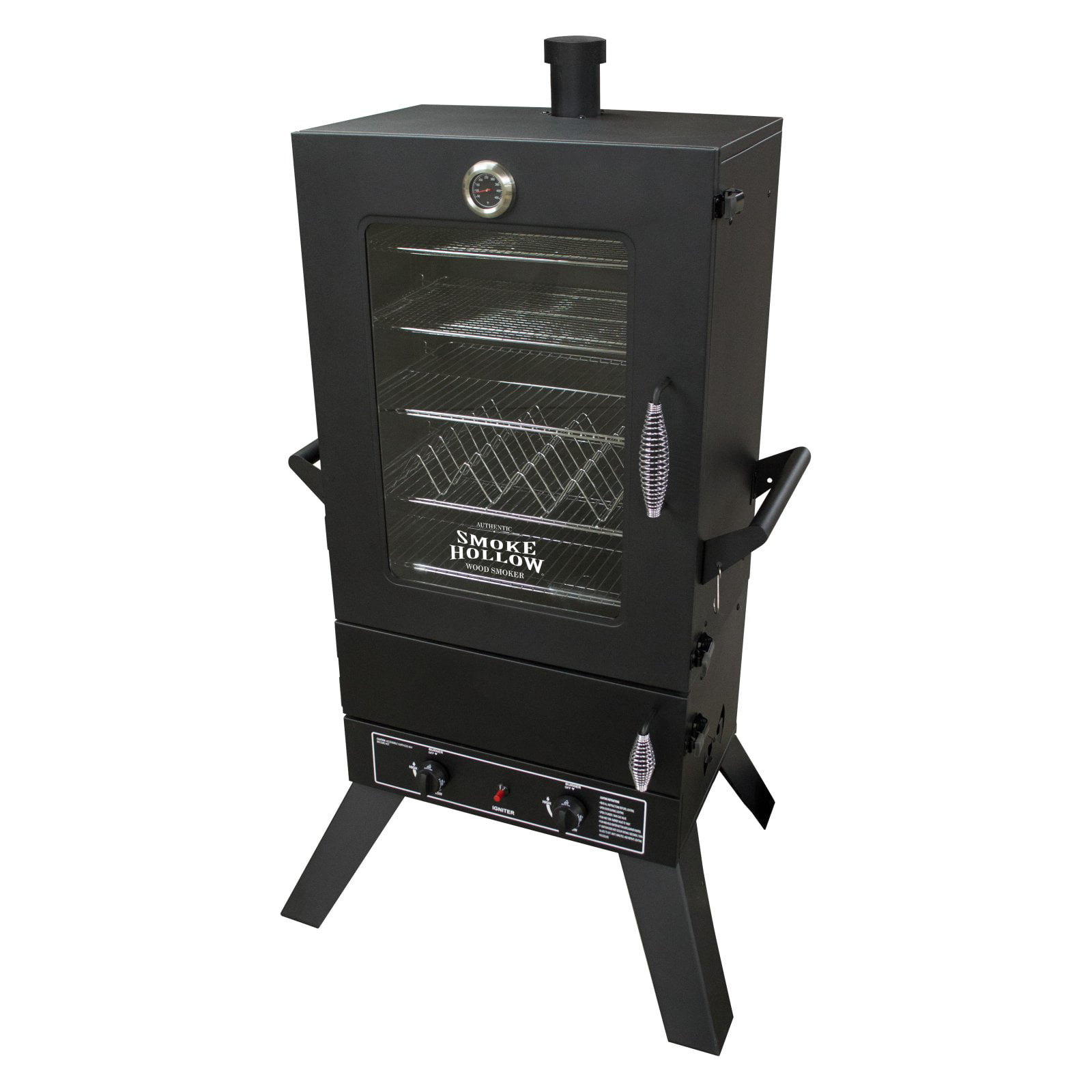 Smoke Hollow 26142G 26-Inch Freestanding Outdoor Propane Gas Smoker, Black  