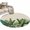 Green, variant on Round Rugs 3Ft, Palm Leaves Tropical Round Area Rug Washable Indoor Throw Carpet, Beige Summer Watercolor Botanical Small Non Slip Circle Rug for Bedroom Living Room Home Decor Aesthetic