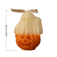 thumbnail image 3 of Halloween Ghost Pumpkin Scented Candle, Cute Decorative Wax Candle, Fall Holiday Table Decor, Spooky Home Accent, Thanksgiving Centerpiece, Seasonal Gift for Family and Friends, 3 of 7