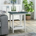 thumbnail image 6 of Furniture of America Deldrin Wood 1-Shelf Side Table in Light Green, 6 of 8
