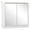 White, variant on HOMCOM Bathroom Medicine Cabinet, Wall Mounted Mirror Cabinet, White