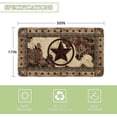 thumbnail image 3 of Farmhouse Rustic Kitchen Mats Non Slip Western Texas Star Kitchen Rugs Home Decor Low-Profile Washable Floor Mat 30x17 Inch, 3 of 6