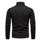 thumbnail image 2 of Gibobby Suéter hombre Suéter de lana merina con cuello alto para hombre, ropa de otoño e invierno, suéter de cachemira grueso y cálido(Negro,M), 2 of 4