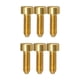 thumbnail image 5 of 6 tornillos de hierro para guitarra eléctrica, piezas de repuesto para puente de trémolo de doble bloqueo Dorado, 5 of 9