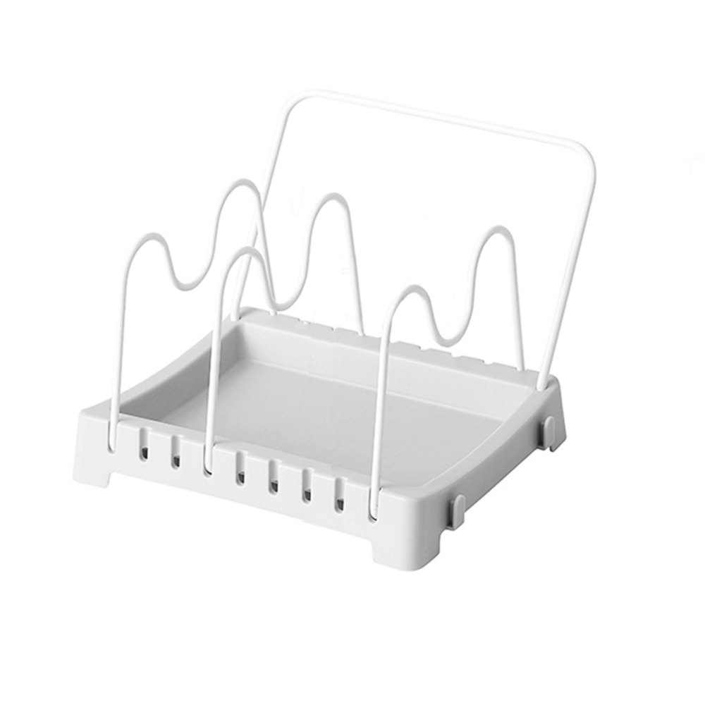 Pan & Pot Lid Storage Racks With Removable Water Collecting Plates For