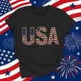 thumbnail image 4 of Vetsdori Women's Patriotic T Shirts USA Years Anniversary Fourth of July Pullover Short Sleeve Summer,Casual Graphic Red White and Blue Fashion Tops for Women Crew Neck, 4 of 7
