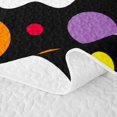 thumbnail image 5 of Feelyou Cute Ghost Boo Quilt Full, Watercolor Polka Dot Full Bedspread Sets, Black White, 3-Piece, 1 Comforter and 2 Pillowcases, 5 of 7