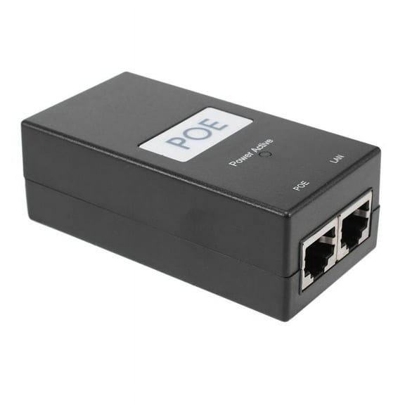 24V 0.5A Desktop POE Injector Ethernet Adapter Surveillance CCTV for IP Camera Supply