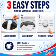 (4 pack) Foca Powder Laundry Detergent for Tough Stains, Enzyme Formula, 2.20 lbs