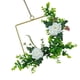 thumbnail image 1 of Yuarrent Decoración de flores artificiales de larga duración: decoración elegante y fácil de limpiar para bodas en interiores o exteriores. Decoración del hogar Rosa blanca cuadrado, 1 of 6