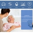 thumbnail image 1 of Tapis d'Incontinence Lavable Réutilisable à 4 Couches TPU Imperméable Matelas Pliable Antidérapant Bleu Fleur2, 1 of 9