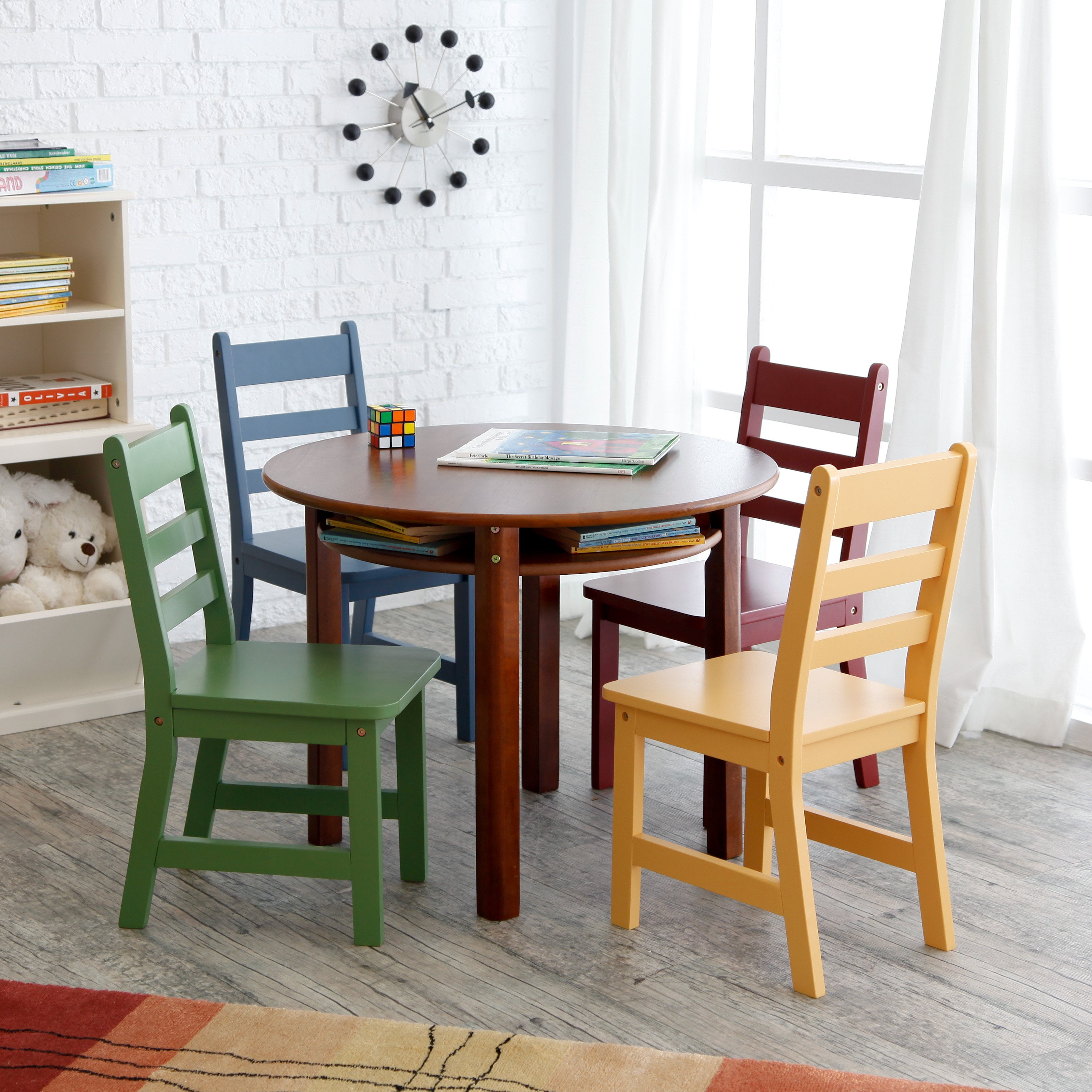 Lipper Child S Table Chairs 3 Piece Set Multiple Colors Com