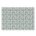 thumbnail image 1 of Grey and White Cutting Board, Hand Drawn Inflorescence on Tender Spring Tree Branches Striped, Decorative Tempered Glass Cutting and Serving Board, Large Size, Grey and White, by Ambesonne, 1 of 1