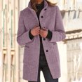 thumbnail image 4 of IMENGL Solid wool corduroy flannel jacket, Purple 3XL, Size 3XL, 4 of 5