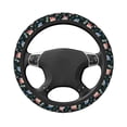 thumbnail image 3 of Kll Car Steering Wheel Cover, Universal 15 Inch, Soft Elastic And Comfortable,Car Accessories Decorations-Baby Sloths Sleeping On The Christmas Ball, 3 of 7