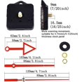 thumbnail image 2 of Mouvement De Horloge Mouvement Broche Quartz Diy Mouvement Rparation Outil, 3/25 Pouces D'epaisseur Dial Maximum, 1/2 Pouces Longueur Total Shaft, 2 of 5